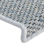 Casa si Gradina - Textile si covoare - Covoare - Covoare casa - Covorase scari autoadezive, 15 buc. albastru 65x21x4 cm, sisal - Infinity.ro