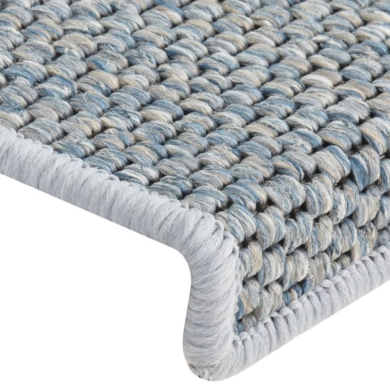 Casa si Gradina - Textile si covoare - Covoare - Covoare casa - Covorase scari autoadezive, 15 buc. albastru 65x21x4 cm, sisal - Infinity.ro
