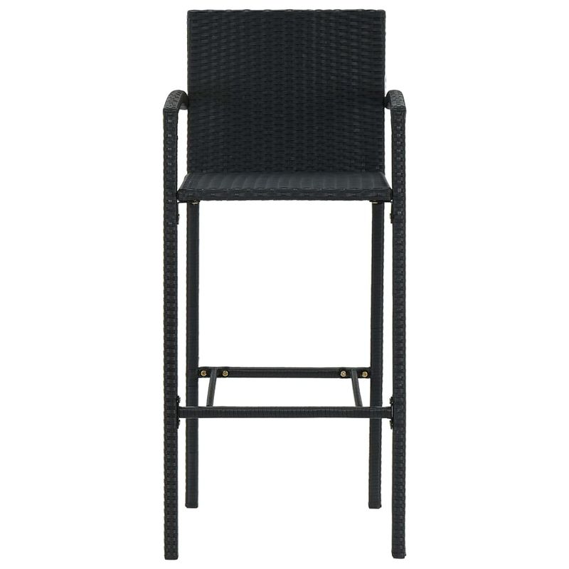Casa si Gradina - Gradina si terasa - Mobilier exterior - Seturi mobila gradina - Set mobilier bar de gradina, 5 piese, negru - Infinity.ro