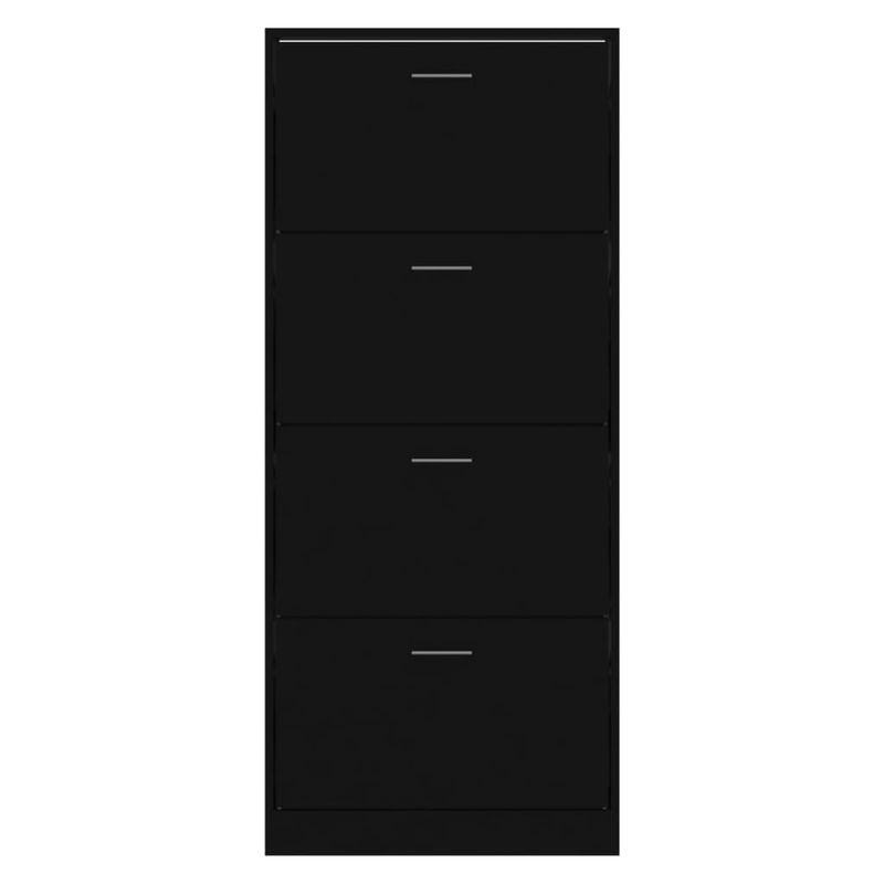 Casa si Gradina - Mobilier - Organizare si depozitare - Organizator incaltaminte - Pantofar, negru, 63x24x147 cm, lemn compozit - Infinity.ro