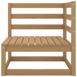 Casa si Gradina - Gradina si terasa - Mobilier exterior - Seturi mobila gradina - Set mobilier de gradina, 8 piese, maro miere, lemn masiv pin - Infinity.ro