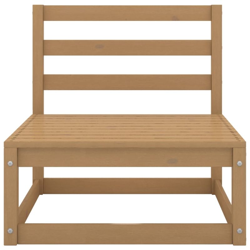 Casa si Gradina - Gradina si terasa - Mobilier exterior - Seturi mobila gradina - Set mobilier de gradina, 8 piese, maro miere, lemn masiv pin - Infinity.ro