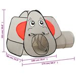 Jucarii, Copii si Bebe - Jucarii si jocuri - Jucarii de exterior - Spatii de joaca si accesorii - Cort de joaca elefant pentru copii, gri, 174x86x101 cm - Infinity.ro