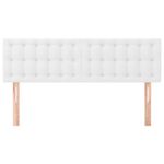 Casa si Gradina - Mobilier - Paturi si accesorii - Accesorii paturi - Tablii de pat, 2 buc., alb, 72x5x78/88 cm, piele ecologica - Infinity.ro