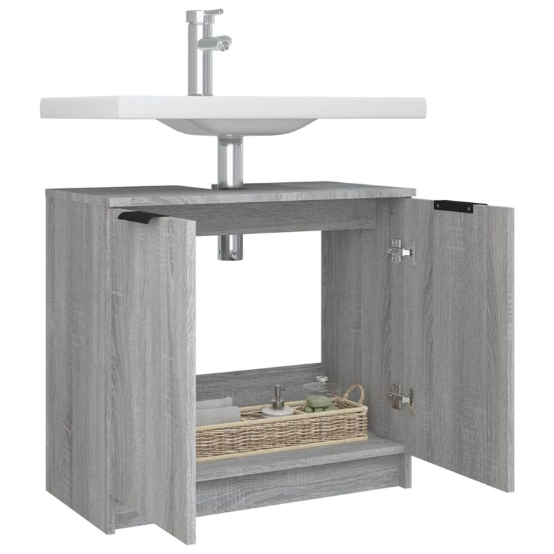 Casa si Gradina - Mobilier - Dulapuri si sifoniere - Dulapuri - Dulap de baie, sonoma gri, 64,5x33,5x59 cm, lemn prelucrat - Infinity.ro