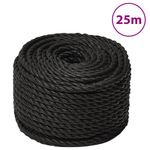 Casa si Gradina - Constructii - Feronerie si accesorii - Sfoara si lanturi - Franghie de lucru, negru, 14 mm, 25 m, polipropilena - Infinity.ro