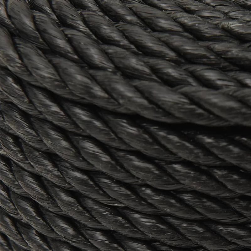 Casa si Gradina - Constructii - Feronerie si accesorii - Sfoara si lanturi - Franghie de lucru, negru, 14 mm, 25 m, polipropilena - Infinity.ro