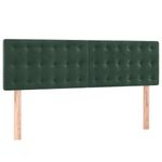 Casa si Gradina - Mobilier - Paturi si accesorii - Accesorii paturi - Tablii de pat, 2 buc., verde inchis, 72x5x78/88 cm, catifea - Infinity.ro