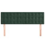 Casa si Gradina - Mobilier - Paturi si accesorii - Accesorii paturi - Tablii de pat, 2 buc., verde inchis, 72x5x78/88 cm, catifea - Infinity.ro