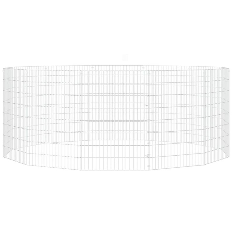 Petshop - Accesorii petshop - Culcusuri si custi - Custi interior si exterior - Cusca pentru iepuri, 12 panouri, 54x80 cm, fier galvanizat - Infinity.ro