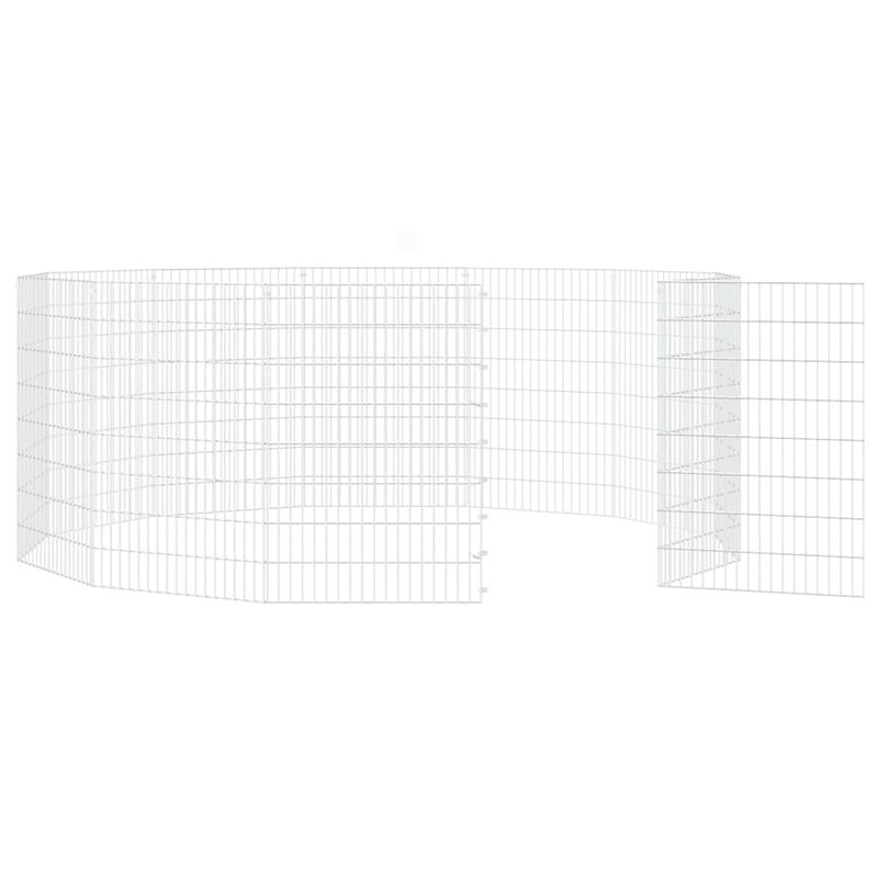 Petshop - Accesorii petshop - Culcusuri si custi - Custi interior si exterior - Cusca pentru iepuri, 12 panouri, 54x80 cm, fier galvanizat - Infinity.ro