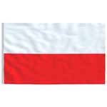 Casa si Gradina - Gradina si terasa - Decoratiuni exterior - Ornamente gradina - Steag Polonia si stalp din aluminiu, 6,23 m - Infinity.ro