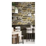 Casa si Gradina - Decoratiuni - Tapet - Noordwand Tapet „Friends & Coffee Words and Letters”, metalizat/negru - Infinity.ro