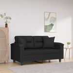 Casa si Gradina - Textile si covoare - Perne si pilote - Perne decorative - Perne decorative, 2 buc., negru, 40x40 cm, microfibra - Infinity.ro