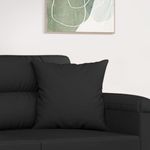 Casa si Gradina - Textile si covoare - Perne si pilote - Perne decorative - Perne decorative, 2 buc., negru, 40x40 cm, microfibra - Infinity.ro