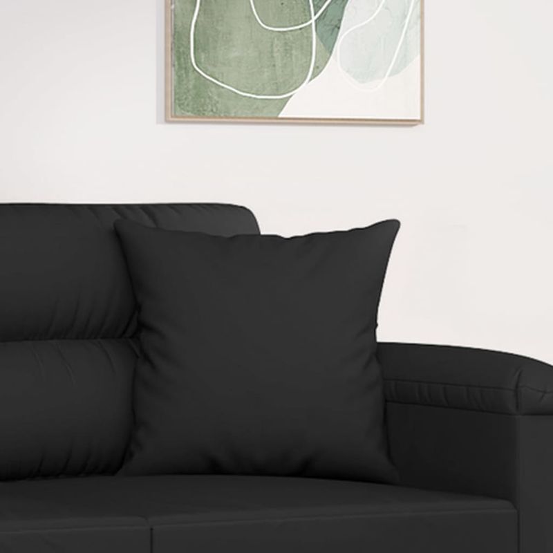 Casa si Gradina - Textile si covoare - Perne si pilote - Perne decorative - Perne decorative, 2 buc., negru, 40x40 cm, microfibra - Infinity.ro
