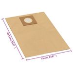 Electronice si Electrocasnice - Ingrijirea locuintei - Accesorii aparate pentru ingrijirea locuintei - Saci de aspirator din hartie, umed-uscat, 10 buc., maro - Infinity.ro
