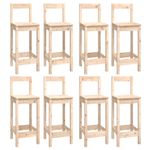Casa si Gradina - Mobilier - Seturi de mobilier - Seturi bucatarie - Set mobilier de bar, 9 piese, lemn masiv de pin - Infinity.ro