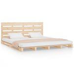 Casa si Gradina - Mobilier - Paturi si accesorii - Paturi - Cadru de pat Super King 6FT, 180x200 cm, lemn masiv de pin - Infinity.ro