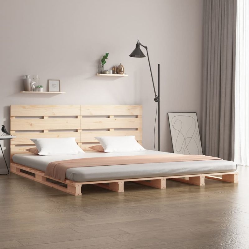 Casa si Gradina - Mobilier - Paturi si accesorii - Paturi - Cadru de pat Super King 6FT, 180x200 cm, lemn masiv de pin - Infinity.ro