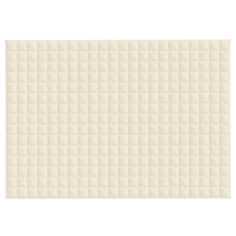 Casa si Gradina - Textile si covoare - Lenjerii de pat - Cearceafuri de pat - Patura cu greutati, crem deschis, 155x220 cm, 7 kg, textil - Infinity.ro
