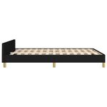 Casa si Gradina - Mobilier - Paturi si accesorii - Paturi - Cadru de pat cu tablie, negru, 140x200 cm, textil - Infinity.ro