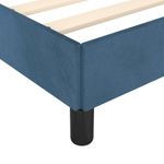 Casa si Gradina - Mobilier - Paturi si accesorii - Paturi - Cadru de pat cu tablie, albastru inchis, 140x200 cm, catifea - Infinity.ro