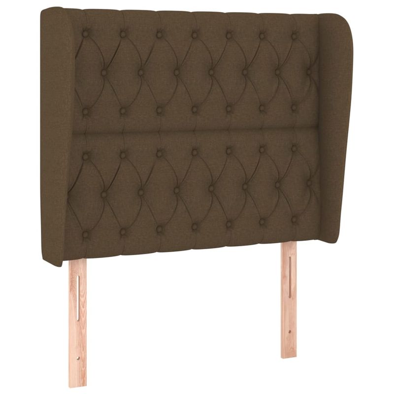 Casa si Gradina - Mobilier - Paturi si accesorii - Paturi - Pat box spring cu saltea, maro inchis, 90x200 cm, textil - Infinity.ro