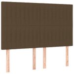 Casa si Gradina - Mobilier - Paturi si accesorii - Paturi - Pat box spring cu saltea, maro inchis, 140x200 cm, textil - Infinity.ro