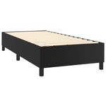 Casa si Gradina - Mobilier - Paturi si accesorii - Paturi - Pat box spring cu saltea, negru, 90x200 cm, piele ecologica - Infinity.ro
