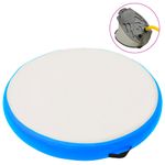 Sport si Outdoor - Accesorii si echipamente sportive - Yoga - Saltea de gimnastica gonflabila cu pompa bleu 100x100x15 cm PVC - Infinity.ro