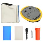 Sport si Outdoor - Accesorii si echipamente sportive - Yoga - Saltea de gimnastica gonflabila cu pompa bleu 100x100x15 cm PVC - Infinity.ro