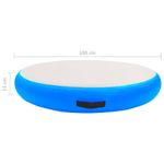 Sport si Outdoor - Accesorii si echipamente sportive - Yoga - Saltea de gimnastica gonflabila cu pompa bleu 100x100x15 cm PVC - Infinity.ro