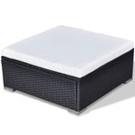 Casa si Gradina - Gradina si terasa - Mobilier exterior - Seturi mobila gradina - Set mobilier de gradina cu perne, 5 piese, negru, poliratan - Infinity.ro