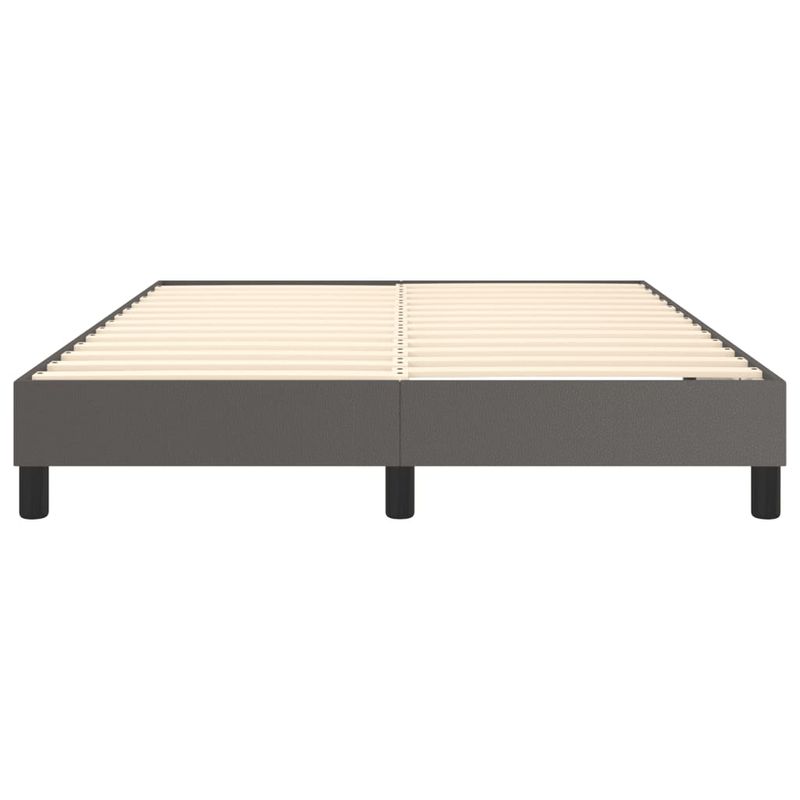 Casa si Gradina - Mobilier - Paturi si accesorii - Paturi - Cadru de pat box spring, gri, 140x200 cm, piele ecologica - Infinity.ro