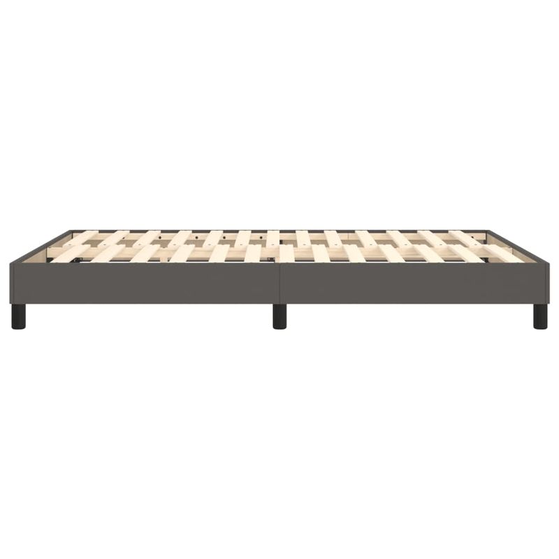 Casa si Gradina - Mobilier - Paturi si accesorii - Paturi - Cadru de pat box spring, gri, 140x200 cm, piele ecologica - Infinity.ro