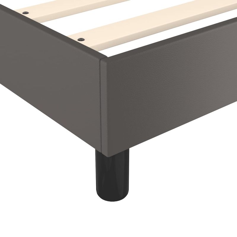Casa si Gradina - Mobilier - Paturi si accesorii - Paturi - Cadru de pat box spring, gri, 140x200 cm, piele ecologica - Infinity.ro
