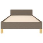 Casa si Gradina - Mobilier - Paturi si accesorii - Paturi - Cadru de pat cu tablie, gri taupe, 80x200 cm, textil - Infinity.ro