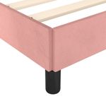 Casa si Gradina - Mobilier - Paturi si accesorii - Paturi - Cadru de pat cu tablie, roz, 120x200 cm, catifea - Infinity.ro