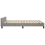 Casa si Gradina - Mobilier - Paturi si accesorii - Paturi - Cadru de pat cu tablie, gri deschis, 140x200 cm, catifea - Infinity.ro