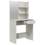 Casa si Gradina - Mobilier - Comode si corpuri - Masute de toaleta - Set masuta de toaleta, gri beton, 74,5x40x141 cm - Infinity.ro