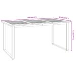 Casa si Gradina - Gradina si terasa - Mobilier exterior - Seturi mobila gradina - Set mobilier de gradina, 7 piese, lemn masiv de acacia si metal - Infinity.ro