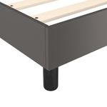 Casa si Gradina - Mobilier - Paturi si accesorii - Paturi - Pat box spring cu saltea, gri, 160x200 cm, piele ecologica - Infinity.ro