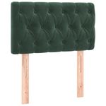 Casa si Gradina - Mobilier - Paturi si accesorii - Paturi - Pat box spring cu saltea, verde inchis, 80x200 cm, catifea - Infinity.ro