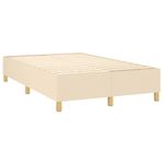 Casa si Gradina - Mobilier - Paturi si accesorii - Paturi - Pat cu arcuri, saltea si LED, crem, 120x200 cm, textil - Infinity.ro