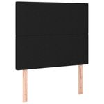 Casa si Gradina - Mobilier - Paturi si accesorii - Paturi - Pat box spring cu saltea, negru, 120x200 cm, textil - Infinity.ro