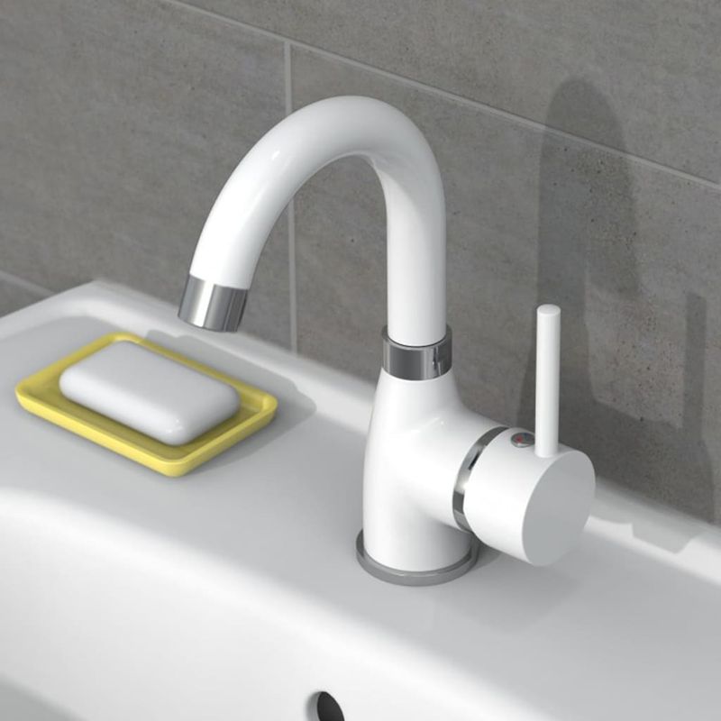 Casa si Gradina - Sanitare - Instalatii hidro - Robineti - EISL Baterie lavoar FUTURA, alb-crom - Infinity.ro