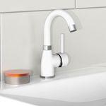 Casa si Gradina - Sanitare - Instalatii hidro - Robineti - EISL Baterie lavoar FUTURA, alb-crom - Infinity.ro