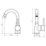 Casa si Gradina - Sanitare - Instalatii hidro - Robineti - EISL Baterie lavoar FUTURA, alb-crom - Infinity.ro