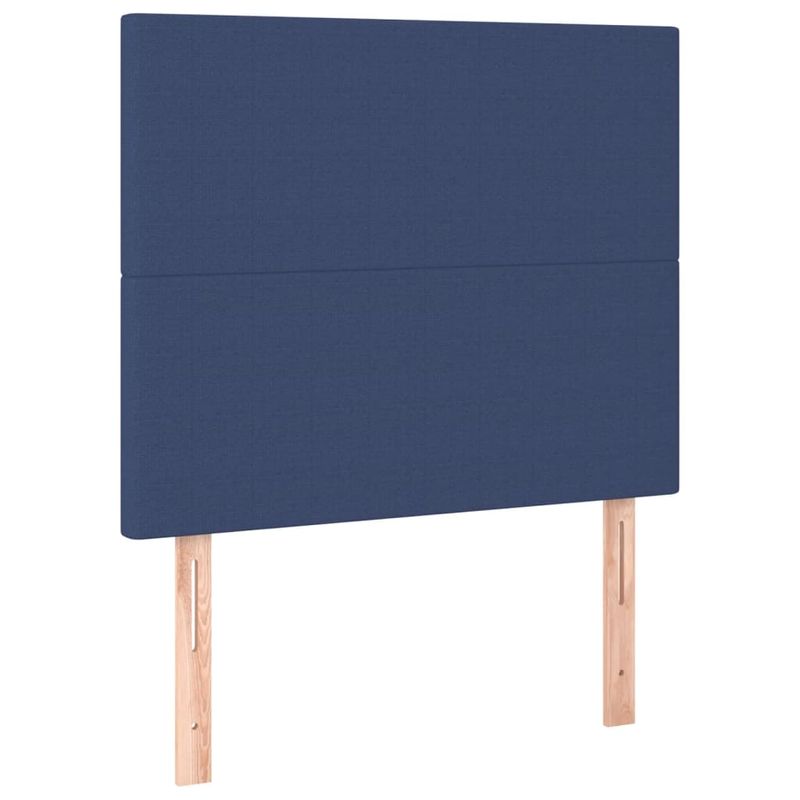 Casa si Gradina - Mobilier - Paturi si accesorii - Paturi - Pat box spring cu saltea, albastru, 120x200 cm, textil - Infinity.ro